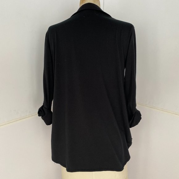 Monk & Lou Pullover Black Blouse - Picture 3 of 5